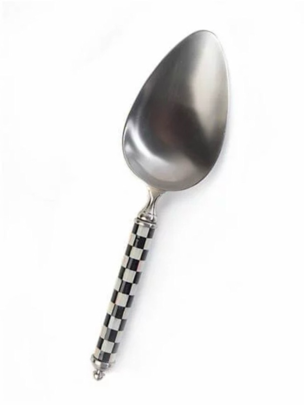 MacKenzie-Childs Courtly Check Ice Scoop - Black & White Check Handle